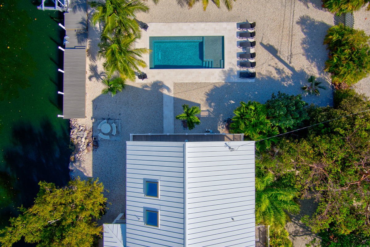 Aerial view of property